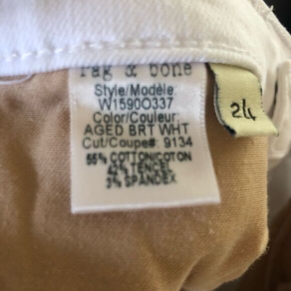 rag & bone THE DRE Jean Aged Bright White Jeans - Picture 11 of 11